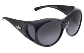 black pair of sun glasses